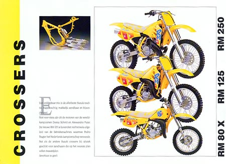 Suzuki '91 RM80X  RM125  RM250 catalog